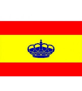 Bandera España 50 x 75 cm con corona